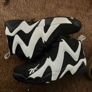 Black and white Reebok kamikaze